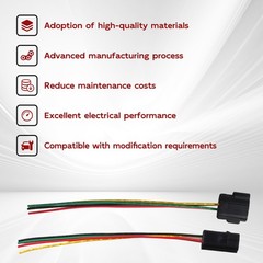 New Waterproof 4 Pin Electrical 1.8mm Wire Connector Plug 6″ Assembled for car