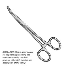 2 pcs Kelly Hemostat Forceps 7.5″ Curved Brushed Stainless Finish XPRS OR Grade