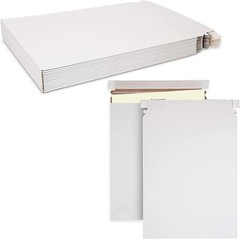 MT Products White Hard Stay Flat Mailing Envelopes 11″ x 13.5″ – Pack of 15