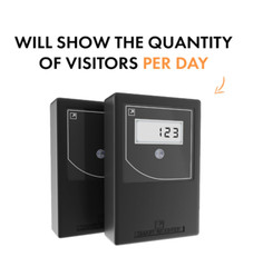Smart Counter Retail People Counter – Infrared & Wireless, Battery Operated, wi
