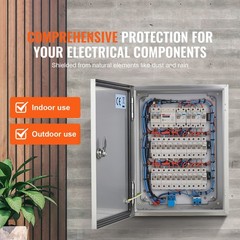 Uimoso Steel Electrical Enclosure Box16x12x8in Stainless Steel for Wiring