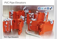 6-1/4” PVC pipe elevators (1 Pair) Brand New