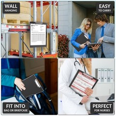 Clipboard with Storage Heavy Duty Clip Boards 8.5 X 11 with Dual Storage Folder