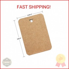 jijAcraft 1000Pcs Price Tags, Brown Clothing Tags for Retail, Small Kraft Paper