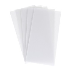 Corrugated Plastic Sheets,4mm White Blank Yard Lawn Signs,12Inch x 6Inch 5pcs