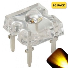 10 x LED 3mm Dome Superflux Yellow Gold Piranha LEDs Sign Car Lights Super Flux