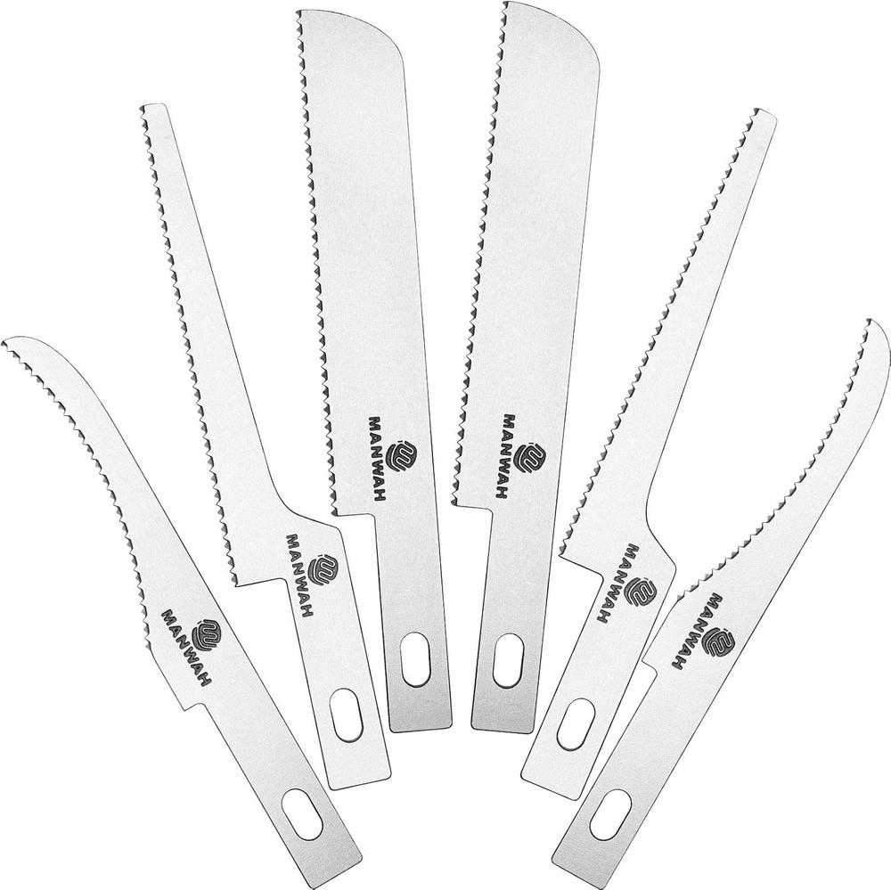 6 Pieces Hobby Saw Blades Replacement Mini Craft Blade Micro Knife Saw Blades wi