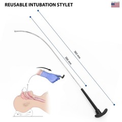 Reusable Intubation Stylet 12.5″ Ball Tip 5mm Anesthesia Instruments (2 & 5 Pcs)