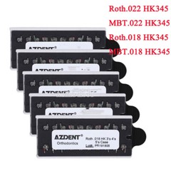 20pcs/kit Dental Orthodontic Metal Brackets ROTH /MBT 022 /018 3,4,5 /3 Hooks