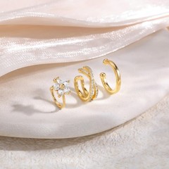 14K Gold Plated Ear Cuff Earrings for Women, Dainty Ear Cuffs Clip on Earring…