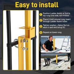 Safety Post | Roof Top Safety Hatch Safety Post with S65082 Roof Hatches Ladder