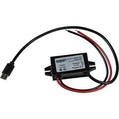 HQRP DC-DC Step Down Converter 12/24V to 5V 3A 15W with Type-C Male Connector