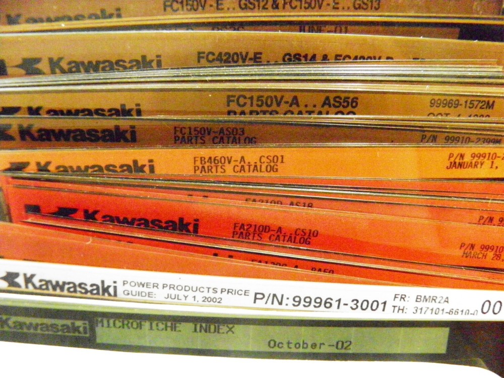 KAWASAKI MICROFICHE SMALL ENGINE 1990’S