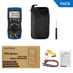 Digital Multimeter TRMS 6000 Counts Auto Range Ammeter AC DC Volt Clamp Meter