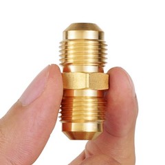3/8″ Male Flare x 3/8″ Male Flare Connector Gas Adapter Union Brass Tube Coupler