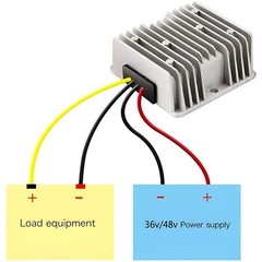 GOLF CART DC CONVERTER 10 AMP 48V 48 VOLT VOLTAGE REDUCER REGULATOR TO 12V 10A