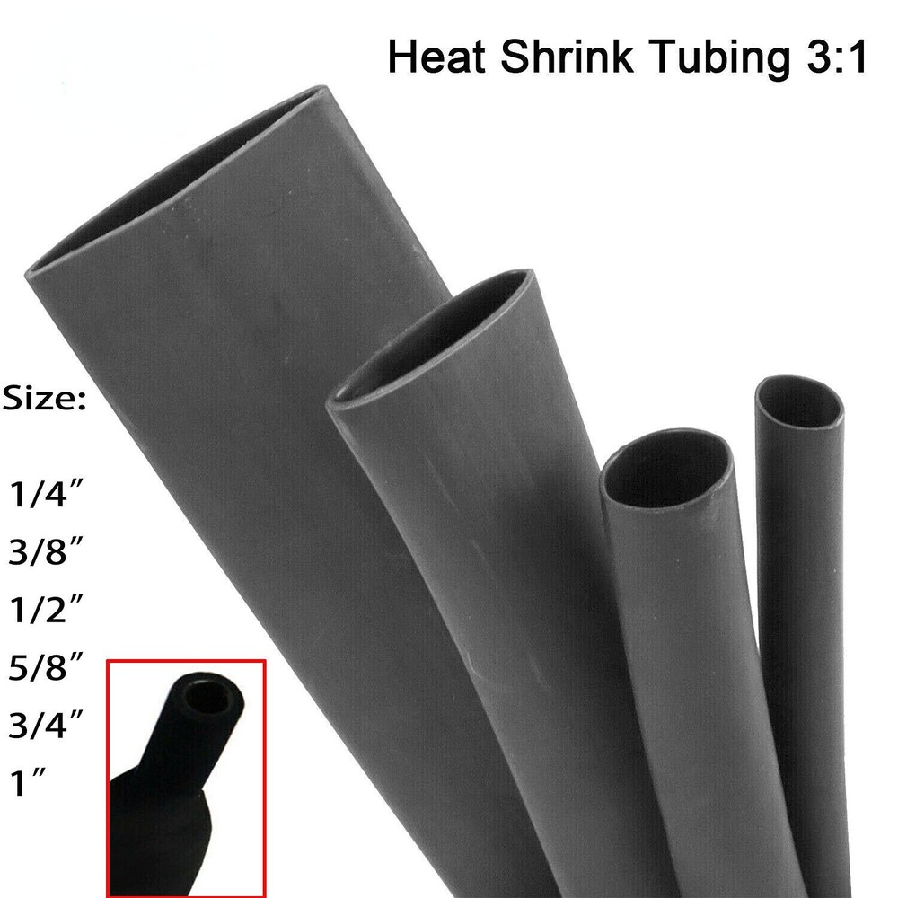 New Heat Shrink Tubing 3:1 Marine Grade Wire Wrap Adhesive Glue Lined Waterproof