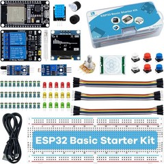 Beginner’s Basic Starter Kit for ESP-32S with Interactive Tutorial and Modules