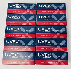 10 PCS UVEX ExtremePro Safety Glasses Scratch Resistant Espresso Lens SX0301