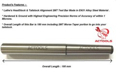 Lathe Alignment Test Bar Shank Size 1MT, 2MT, 3MT, 4MT, 5MT, 6MT USA Shipping