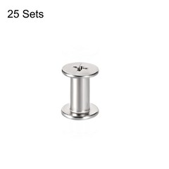25 Set Screw Post Female 5x8mm Belt Buckle Binding Bolts Carbon Steel