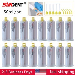 SANDENT Dental Impression Material Silicone Putty Light Body Normal 50ML,1-25/Bx