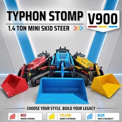 2026 TYPHON STOMP V900 1.4 Ton Track Loader Kubota D1105 25HP w 3 Pump 3 Valve