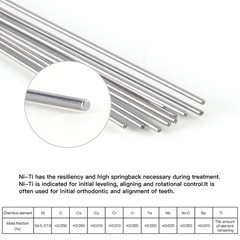 AZDENT Dental Orthodontic Brackets Braces / Supper Elastic Niti Arch Wires FDA