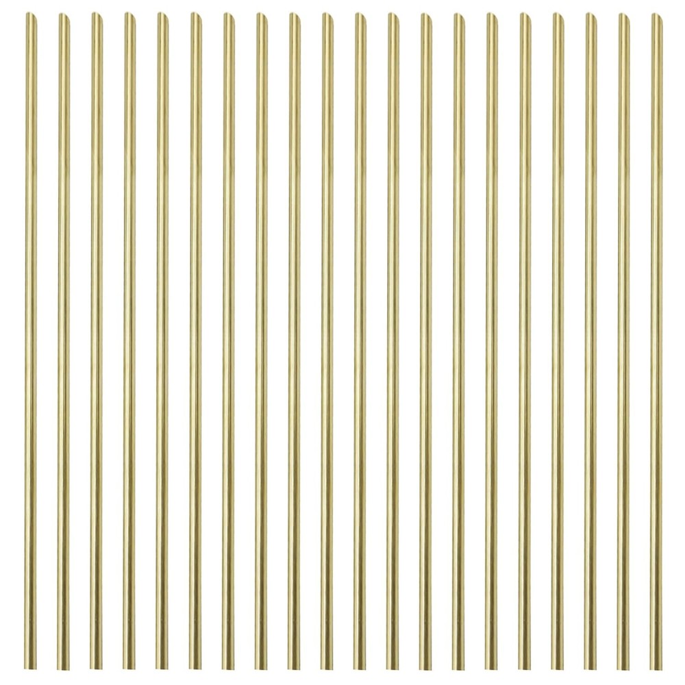 20PCS 1/8 inch Solid Round Brass Rod Inch – 20PCS, x 12