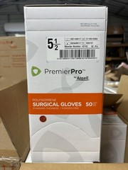 Case of 50 PAIR Ansell Premier Pro Polyisoprene Surgical Gloves 5 1/2 *See Date