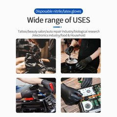 100pc Disposable modified PVC synthetic mixed nitrile composite protective glove