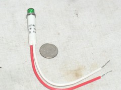IDI 6.5MM GREEN LED PILOT LITE PANEL LIGHT LAMP INDICATOR 5/16″ 5V 6V DC/AC USA