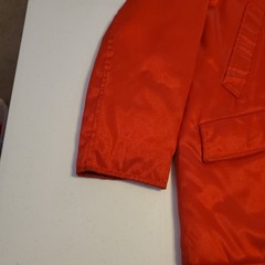 Vintage Ardsley New York Engine Co No. 1 Firefighter Jacket Coat Red USA w/ Hood