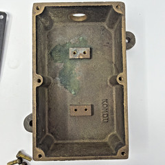 Vintage KONDU Bronze Watertight Surface Mount Rotary Switch Box Marine