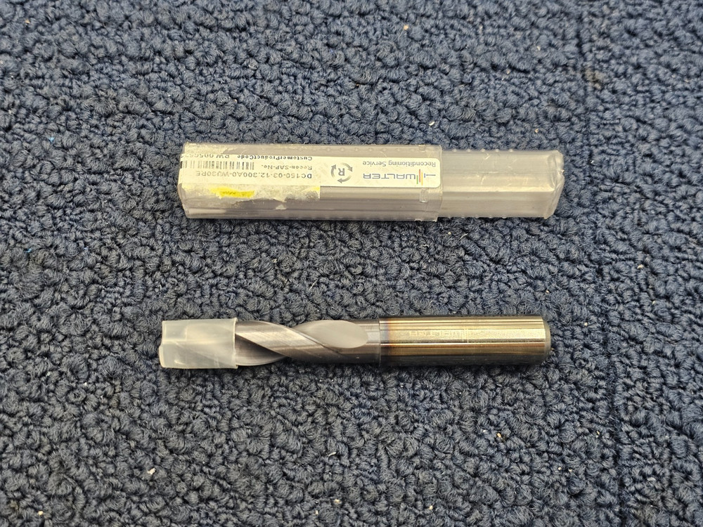 Walter DC150-03-12.300A0-WJ30RE Solid Carbide Twist Drill 107mm OAL, 14mm Shank