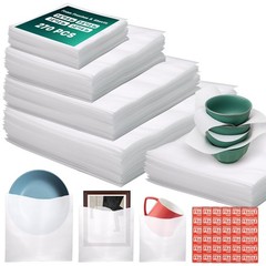 390 Pcs Moving Supplies, 270 Foam Pouches & Foam Sheets, 4 Sizes Packing Foam…