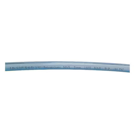 Zoro Select 1Pbn7 Tubing, 5/32In Idx1/4 Od, 250 Ft, Clearblue, 1Pbn7