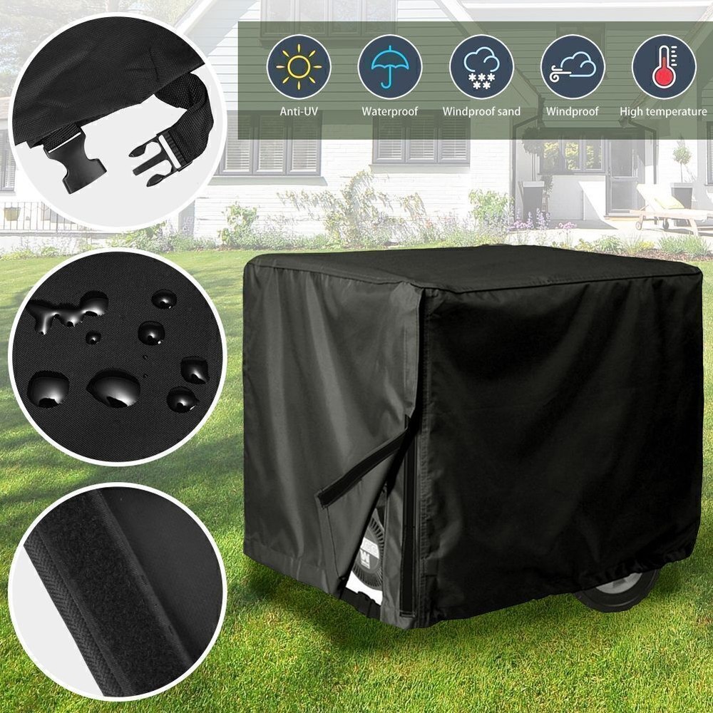 Heavy Duty Universal Generator Cover Waterproof Oxford 32x24x24″ for 5000-10000W