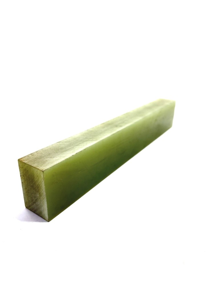 Green Glass Epoxy Laminate Micarta Phenolic G10FR4 Bar Stock 1.25″ x 2” x 12″
