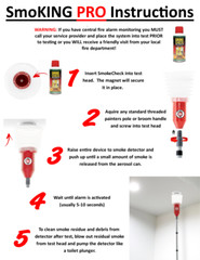 New & Improved SmoKING PRO Smoke/Fire Alarm/Detector Tester