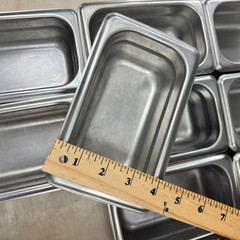 Winco Stainless Steel 1/9 Size Steam Table Pans Lot 9 NSF SPJL-902 18-8