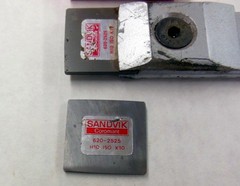 Sandvik Coromant 620-25 Hand Scraper w/Clamp and EXTRA 620-2525 Carbide Insert