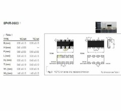 0603 SMD SMT Chip Array Resistor 8P(2*4P) ±5% Network Resistance 0Ω To 1MΩ/Ohm
