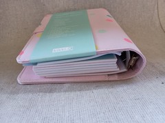 NIB Kikki K Purple Multicolor Spots Canvas Personal Planner Notebook Calendar