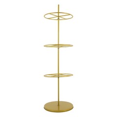 3-Tier Rotatable Round Display Rack for Clothing – Metal Clothes Organizer