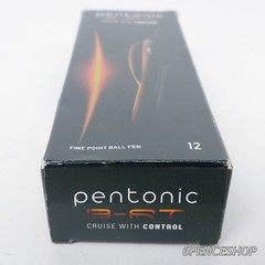 Pentonic 12ct 0.7 mm Fine Retractable Point Pen Ink Color-Blue