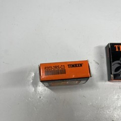 2 PACK TIMKEN 6203-2RS-C3 Double Rubber Seal Ball Bearings 17x40x12mm 6203RS