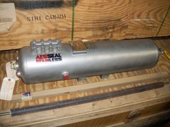 NEW AESSEAL STAINLESS VESSEL MODEL SSE25 SIZE 25 LITRE 6.6 GAL. MFG. DATE 201