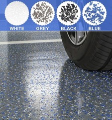 Epoxy Floor Flakes, 454g/1Lb Chips Flakes 16 Ounce (Pack of 1), Blue