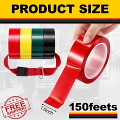 ForraFun 4 rolls 1.5″x150′ triage tape bright color